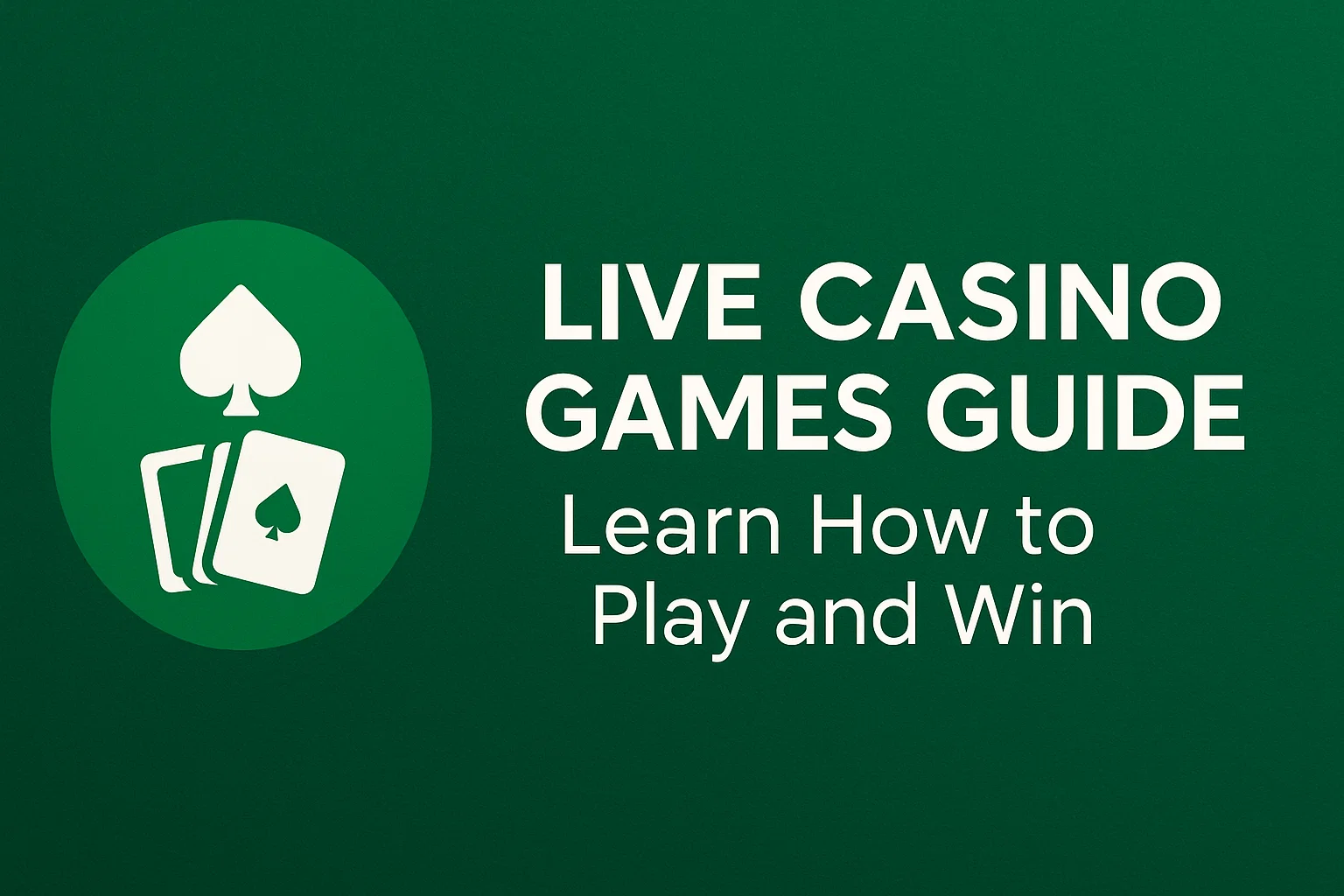 Live Casino Games Guide Learn How to Play and Win