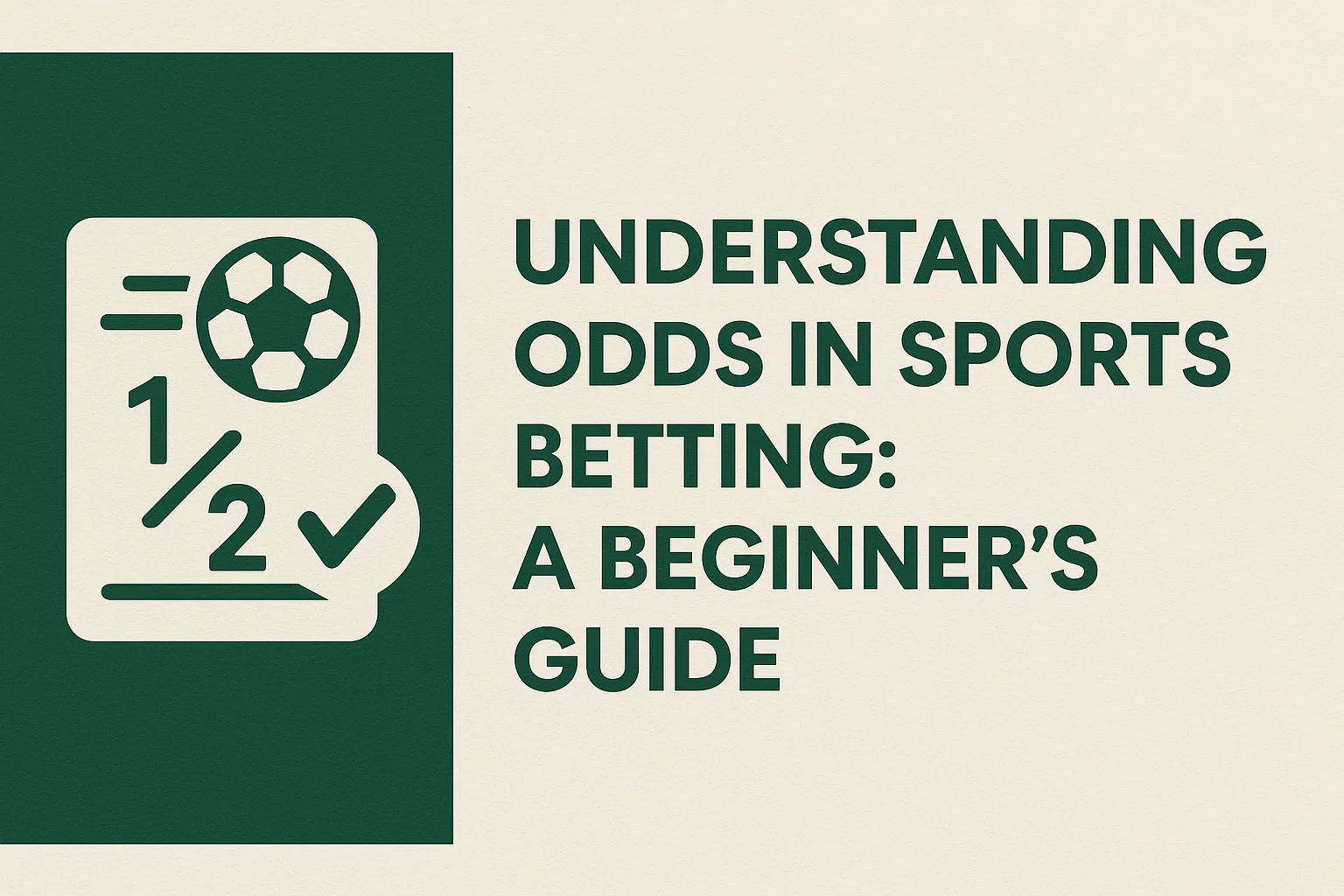 Understanding Odds in Sports Betting: A Beginner's Guide